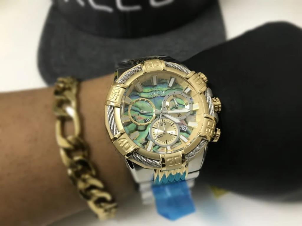 Invicta Men s Bolt Quartz Watch with Stainless Steel Strap Two Tone 30 Model 26540