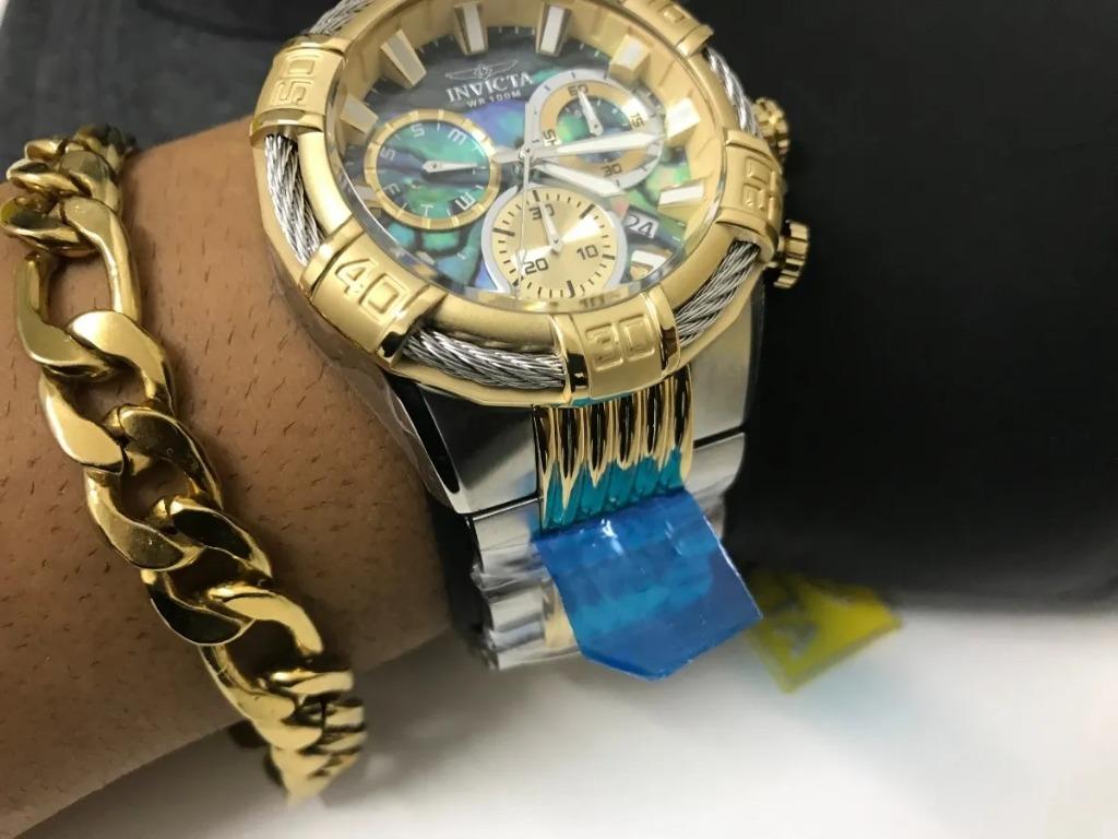 Invicta Men s Bolt Quartz Watch with Stainless Steel Strap Two Tone 30 Model 26540