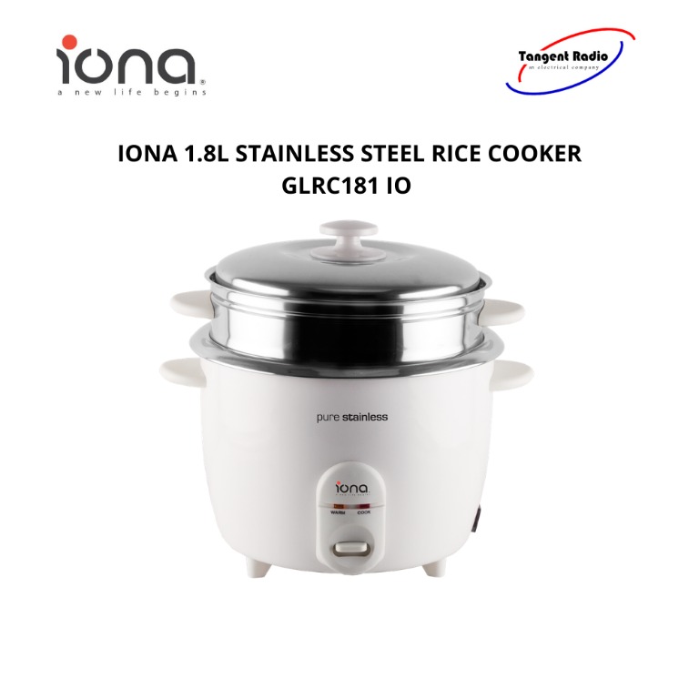 IONA STAINLESS STEEL RICE COOKER GLRC181 IO, TV Home - Main Image