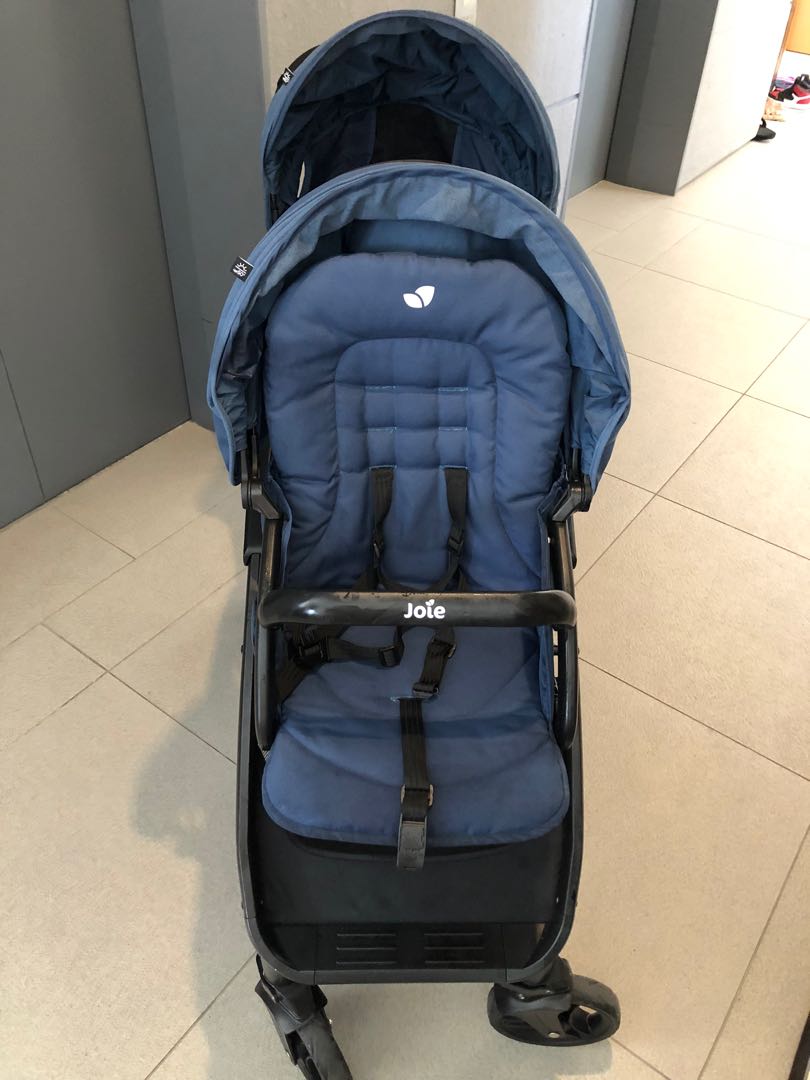 joie stroller blue