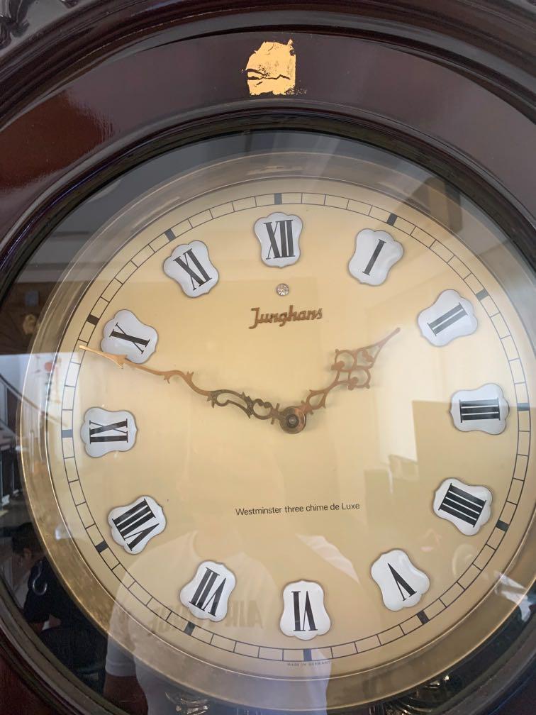 Junghans grandfather clock, Furniture & Home Living, Home Decor, Clocks