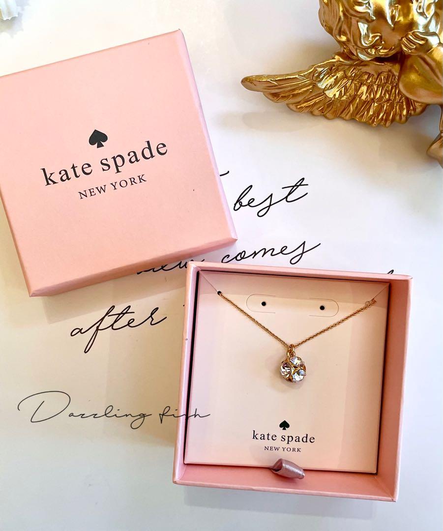 Gold Necklace with heart-shaped charm Kate Spade - Vitkac France