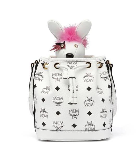 Mcm heritage drawstring bucket bag new arrivals