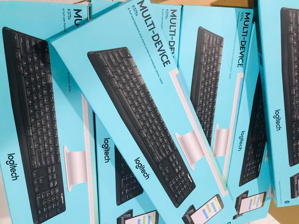Logitech K375S Multi-Device Bluetooth & 2.4ghz Wireless Keyboard ...