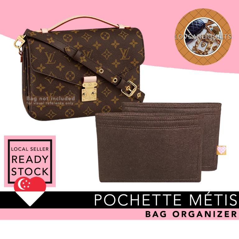 Women Pochette Metis Bag, Felt Insert Organizer