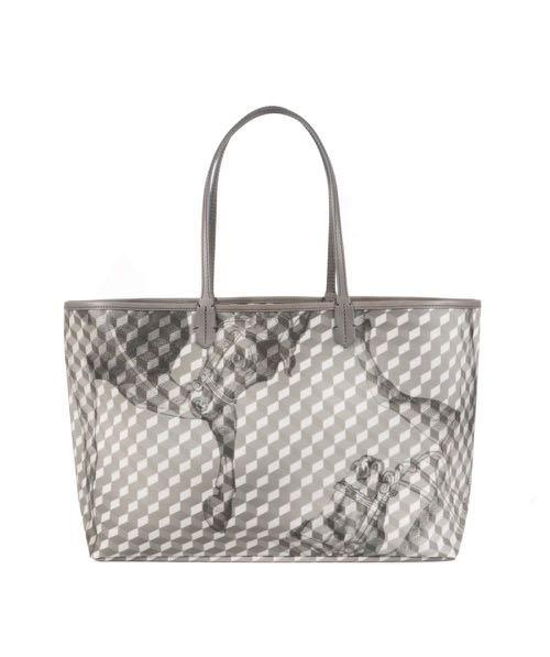 large grey tote