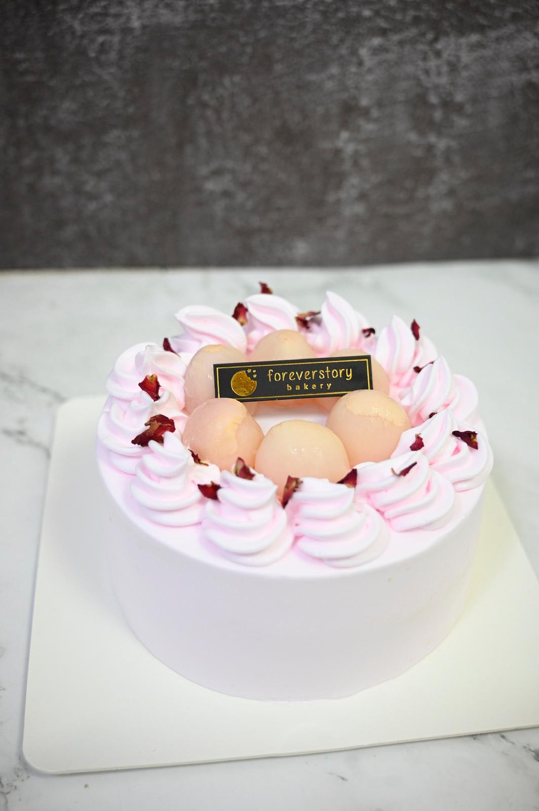Rose Lychee Cake at 5500 per Cake  Whiskit Bakery  Cafe