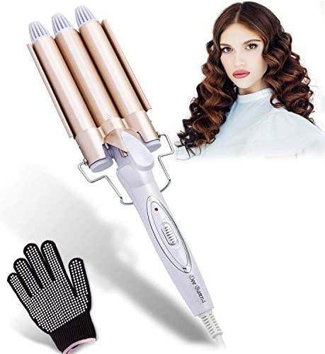 M2912) 3 Barrel Hair Curling Iron Curling Wand, Pro ...