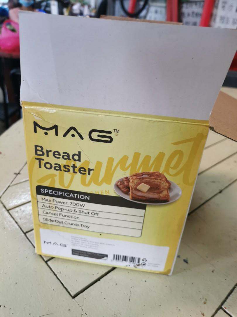 MAG pastel colour (yellow) bread toaster, TV & Home Appliances, Kitchen