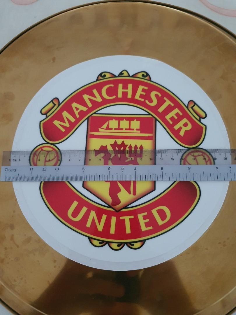 Manchester United car decal, Car Accessories, Accessories on Carousell