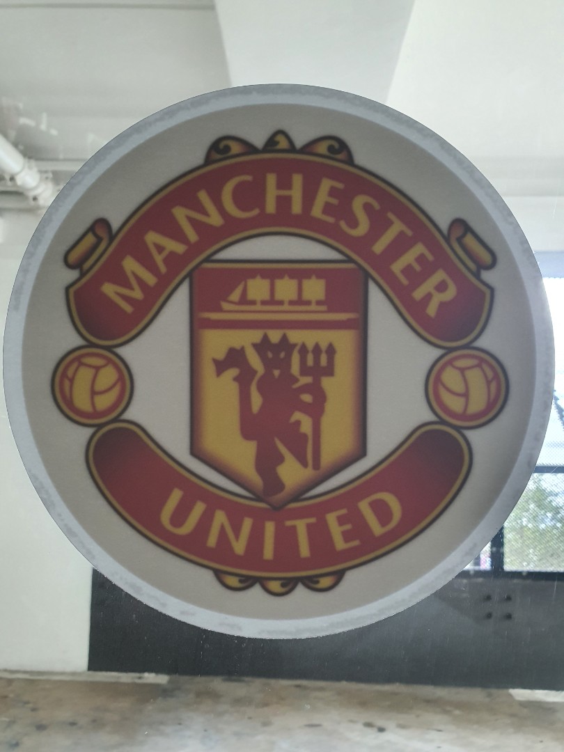 Manchester United car decal, Car Accessories, Accessories on Carousell
