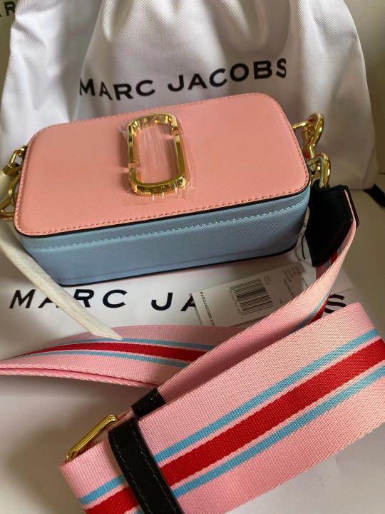 Marc Jacobs Blue and Pink The Snapshot Bag