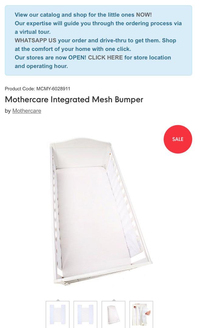 Mothercare deals mesh bumper