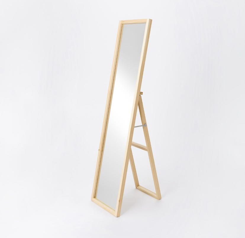 Muji Pine Mirror W36 H145cm Furniture Home Living Decor Mirrors On Carou Muji Pine Mirror W36 H145cm Furniture, Wooden Pine Frame Mirror