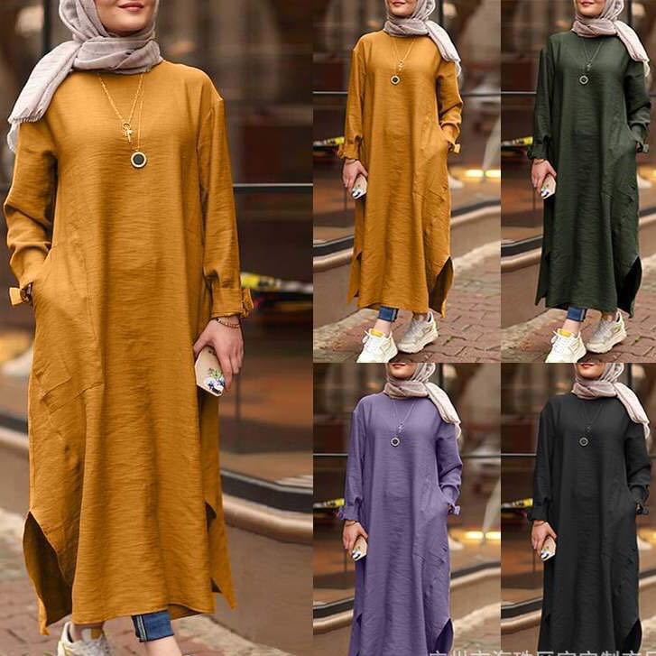 Muslimah long casual dress