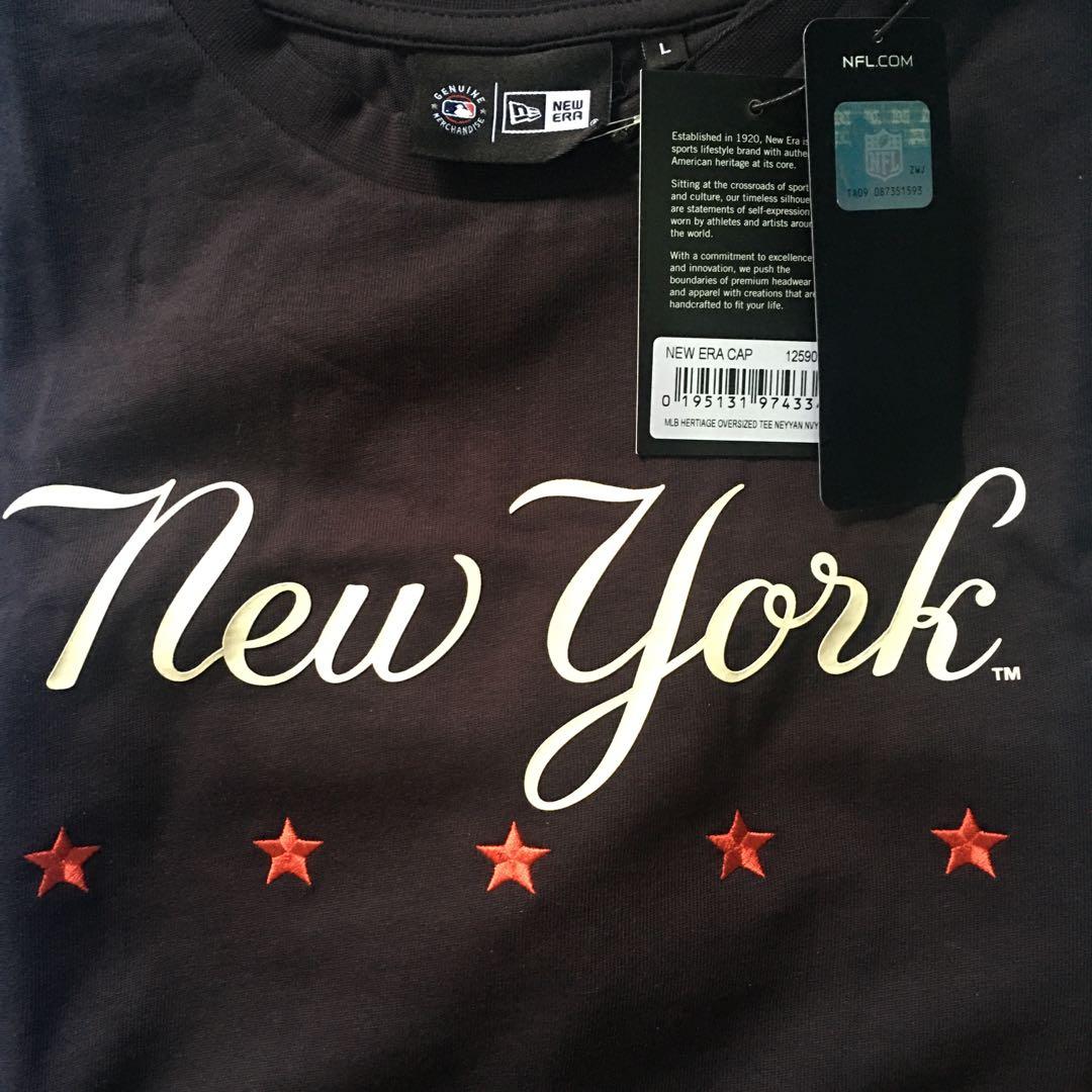 MLB New York Yankees Heritage Oversized T-Shirt Navy - MLB from USA Sports  UK