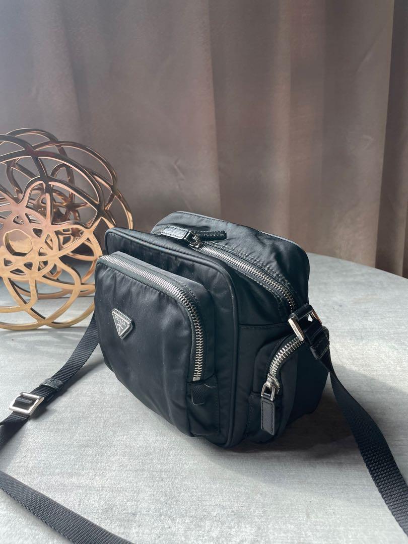 Prada nylon crossbody camera bag best sale