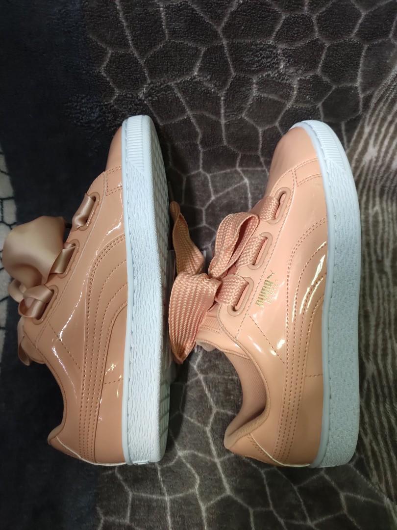 PUMA Basket Heart Patent Wn s Dusty Coral