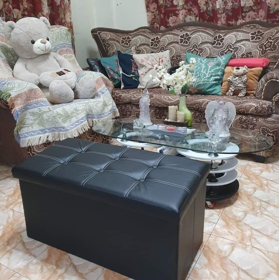 Rectangular Storage Stool Sit Sofa Folding Box Chair AS614 (Category: Storage Boxes & Baskets) located in Manila. Submitted by saguittarian06 (Listing ID 1094786933, Image 3). Description: RESELLER:680php :Rectangular Storage Stool Sit Sofa Folding Box Chair AS614 Foldable storage chair Material:PVC leather & E1MDF & 25mm sponge Color:Black Overall dimensions 76cmx38cmx38cm Usagefootstool stool storage cabinet etc -Ample Storage Space: Spacious h