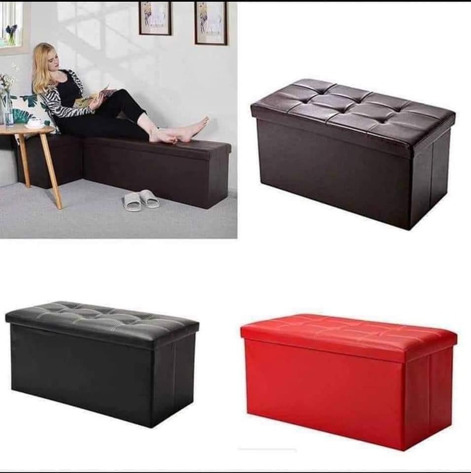 Rectangular Storage Stool Sit Sofa Folding Box Chair AS614 (Category: Storage Boxes & Baskets) located in Manila. Submitted by saguittarian06 (Listing ID 1094786933, Image 2). Description: RESELLER:680php :Rectangular Storage Stool Sit Sofa Folding Box Chair AS614 Foldable storage chair Material:PVC leather & E1MDF & 25mm sponge Color:Black Overall dimensions 76cmx38cmx38cm Usagefootstool stool storage cabinet etc -Ample Storage Space: Spacious h