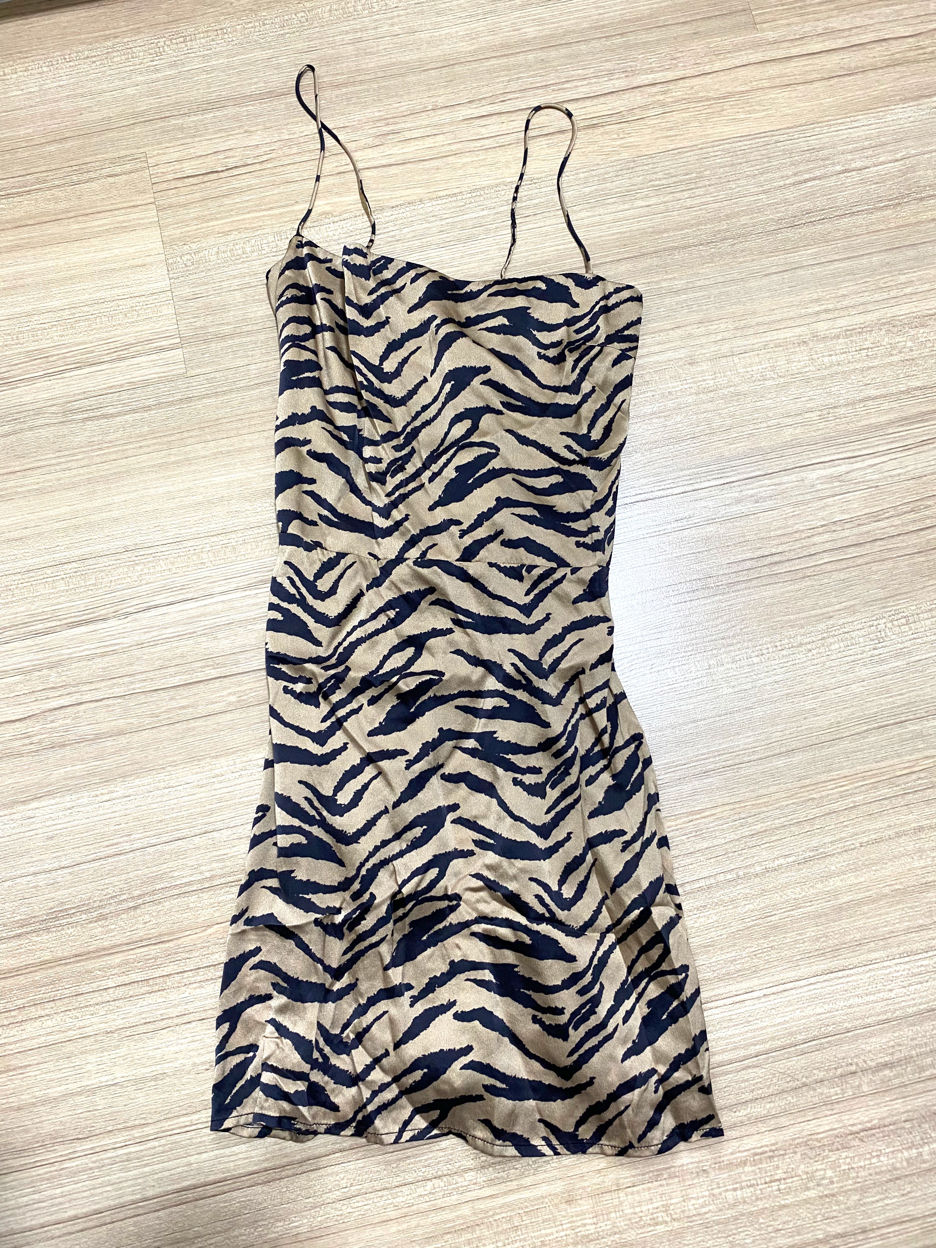 reformation zebra dress