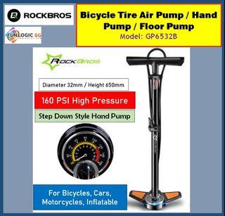 Rockbros Bicycle Tire Air Pump Hand Pump Push Down Style Car Pump Inflatable Toy Pump