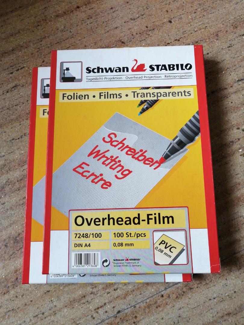 Schwan Stabilo Overhead Projection Film Hobbies Toys Stationery