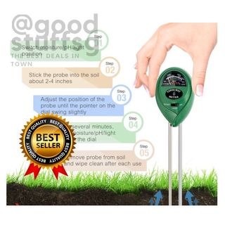Kensizer Soil Tester, 3-in-1 Soil Moisture/Light/pH Meter, Gardening Lawn  Farm Test Kit Tool, Digital Plant Probe, Water Hydrometer Sunlight Tester