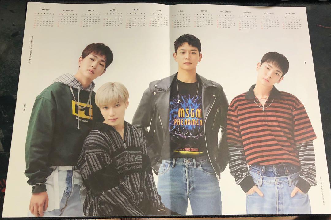SHINee Folded Calendar Poster SG 2021, Hobbies & Toys, Memorabilia