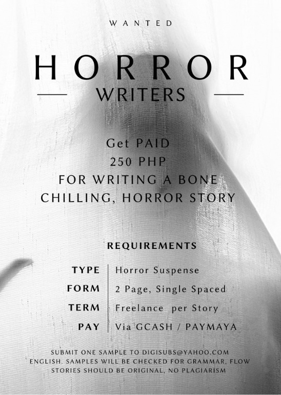 Short Story Writer - Horror