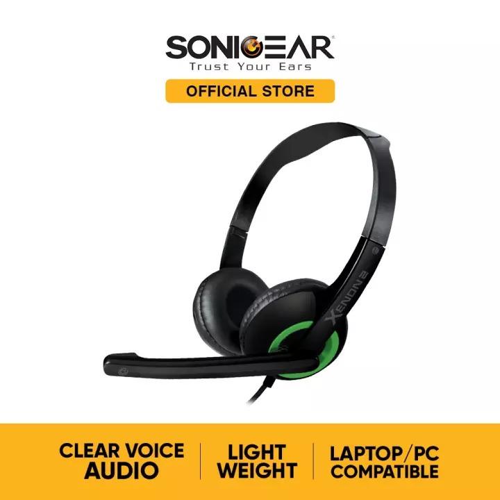 Xenon gaming headset top with boom mic