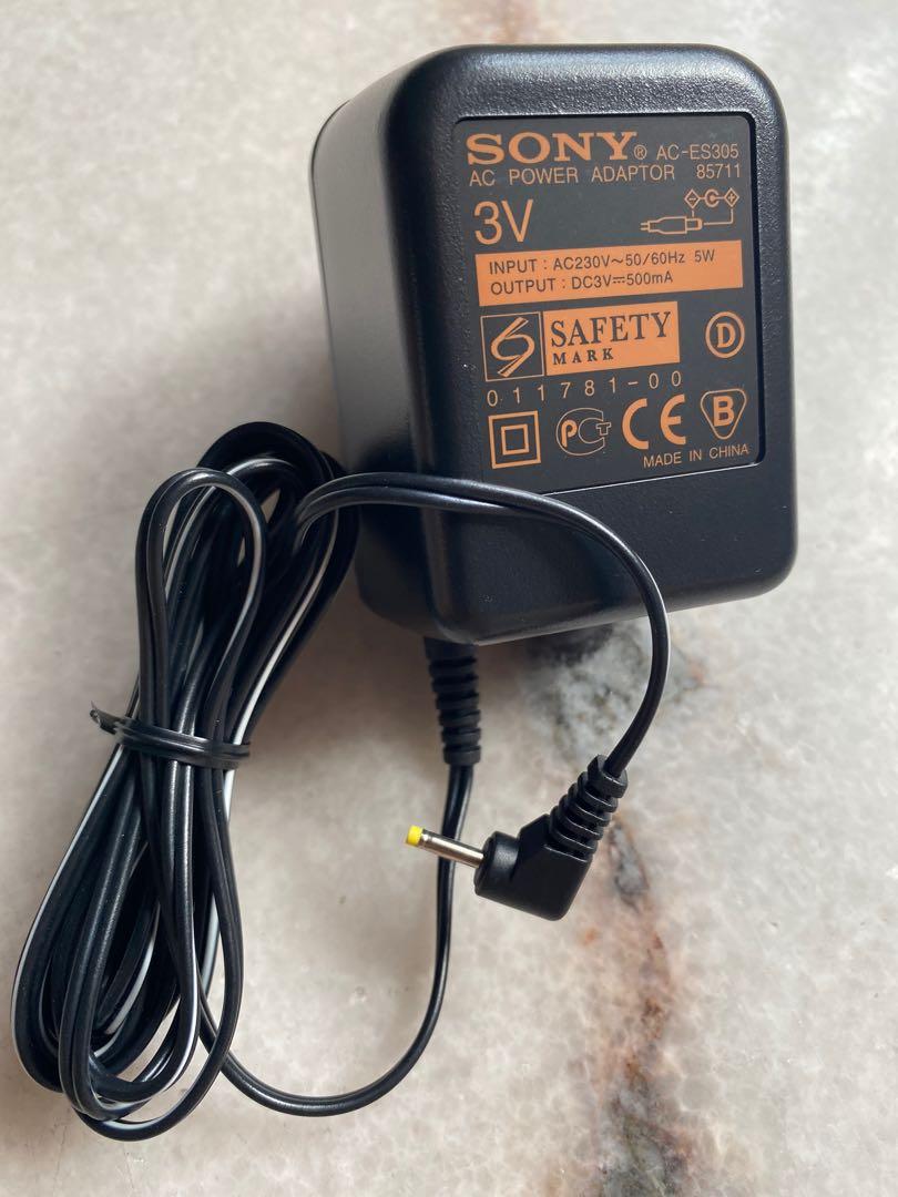 Sony 3V power adapter for MD minidisc Walkman Cassette, Audio, Portable