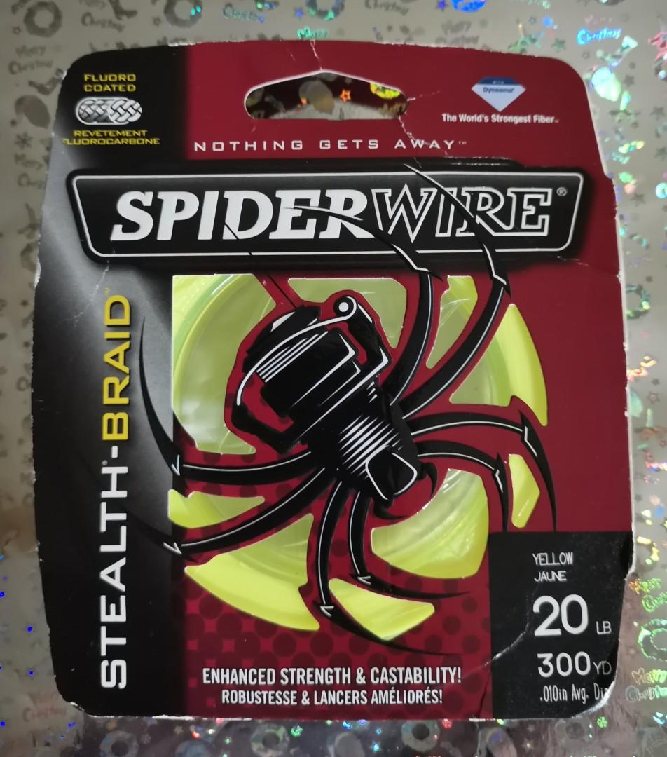 40 each Deal) Spiderwire Stealth Braid Hi-Vis Yellow (20lbs