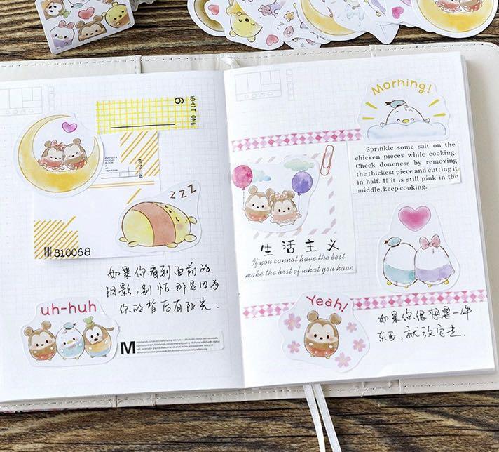 [Stickeraholic] 45 Pcs Cute Pastel Disney Mickey Mouse Winnie The Pooh ...