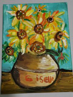 Sunflowers inspired by Vincent Van Gogh