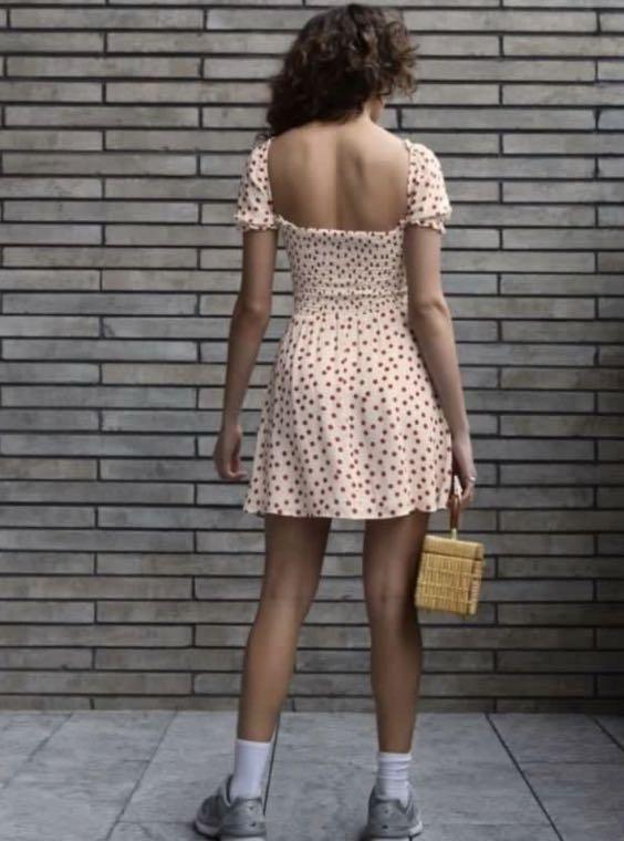 Reformation red sale polka dot dress