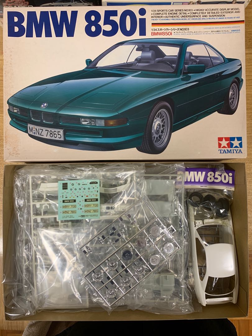 Tamiya 雙星 1/24 BMW 850i E31 Model Car 模型車, 興趣及遊戲, 收藏品及紀念品, 明星周邊 - Carousell