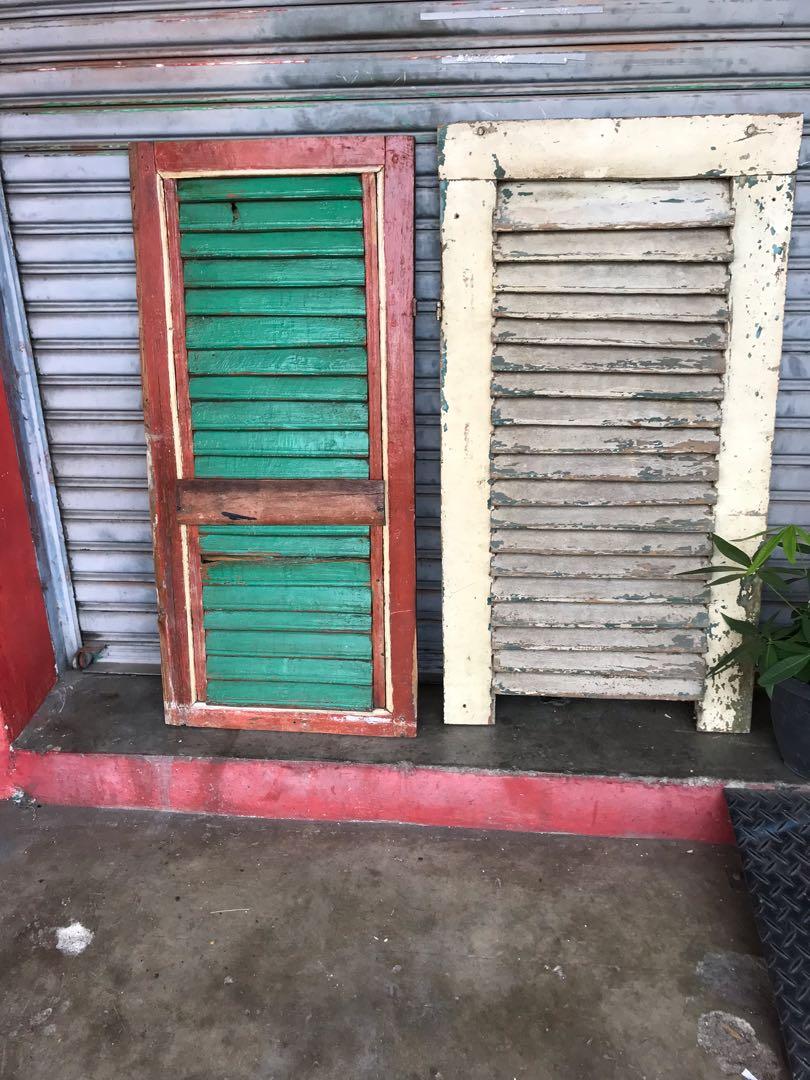 Tingkap kayu jati Antik, Furniture & Home Living, Home Decor, Wall ...