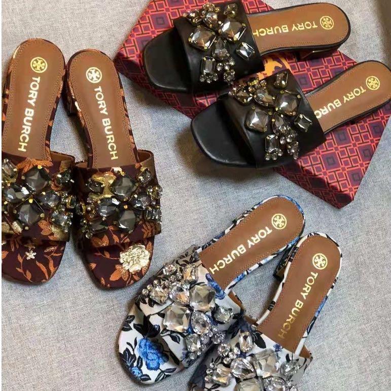 Tory burch crystal sandals top