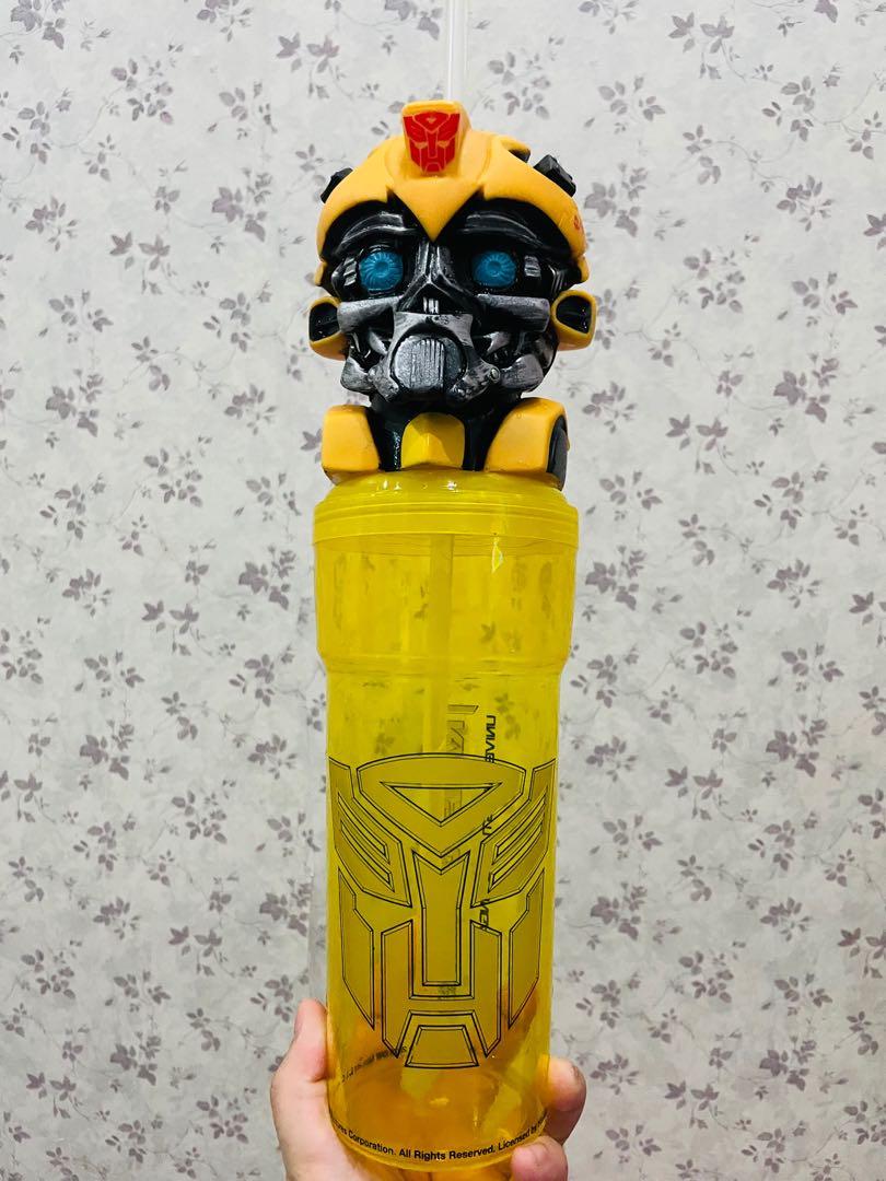 Transformers Bumblebee XL Drink Water Bottle Sipper Pour Universal