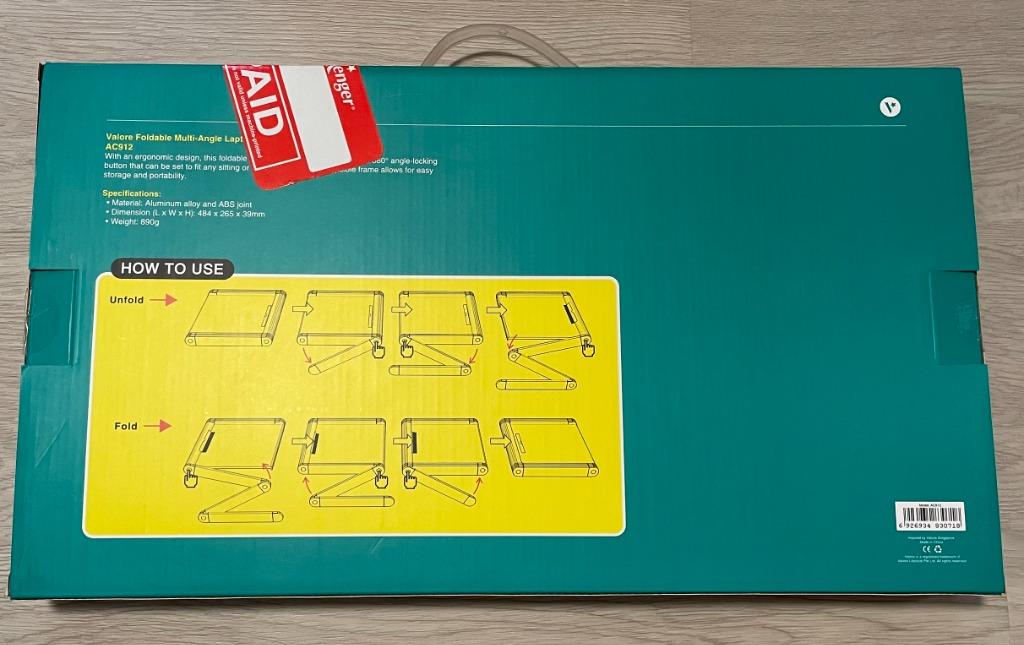 Valore Foldable Multi-Angle Laptop Desk, Mobile Phones & Gadgets ...
