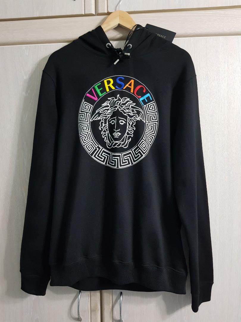 Multicolor medusa logo hoodie best sale