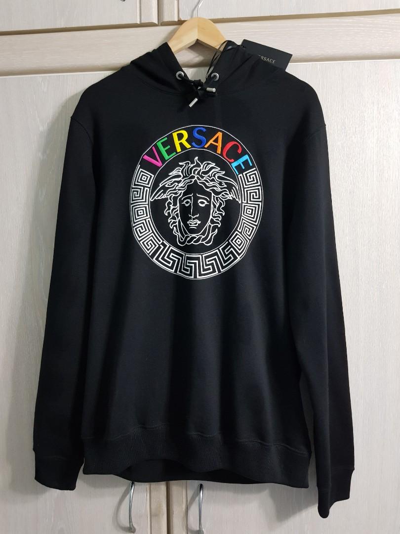 Versace multicolor medusa hoodie sales