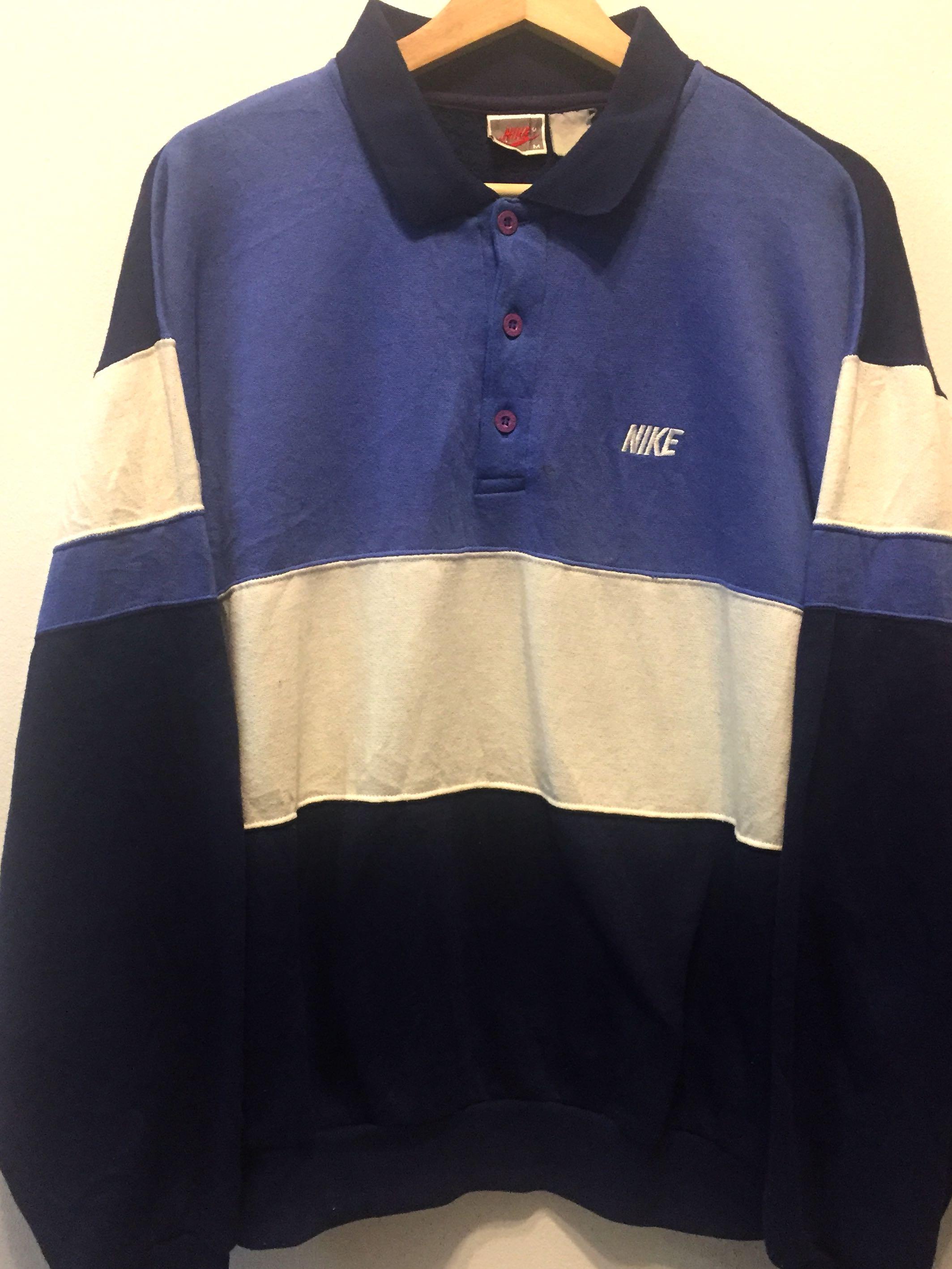 Nike collared sweatshirt sales
