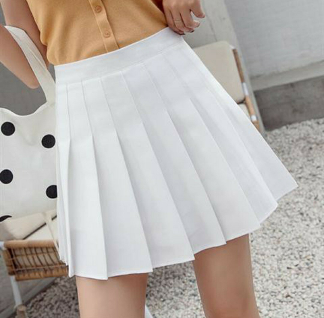 white pleated skirt near me