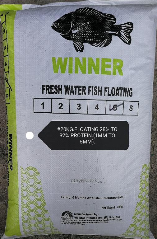 Pond fish food 20kg sale