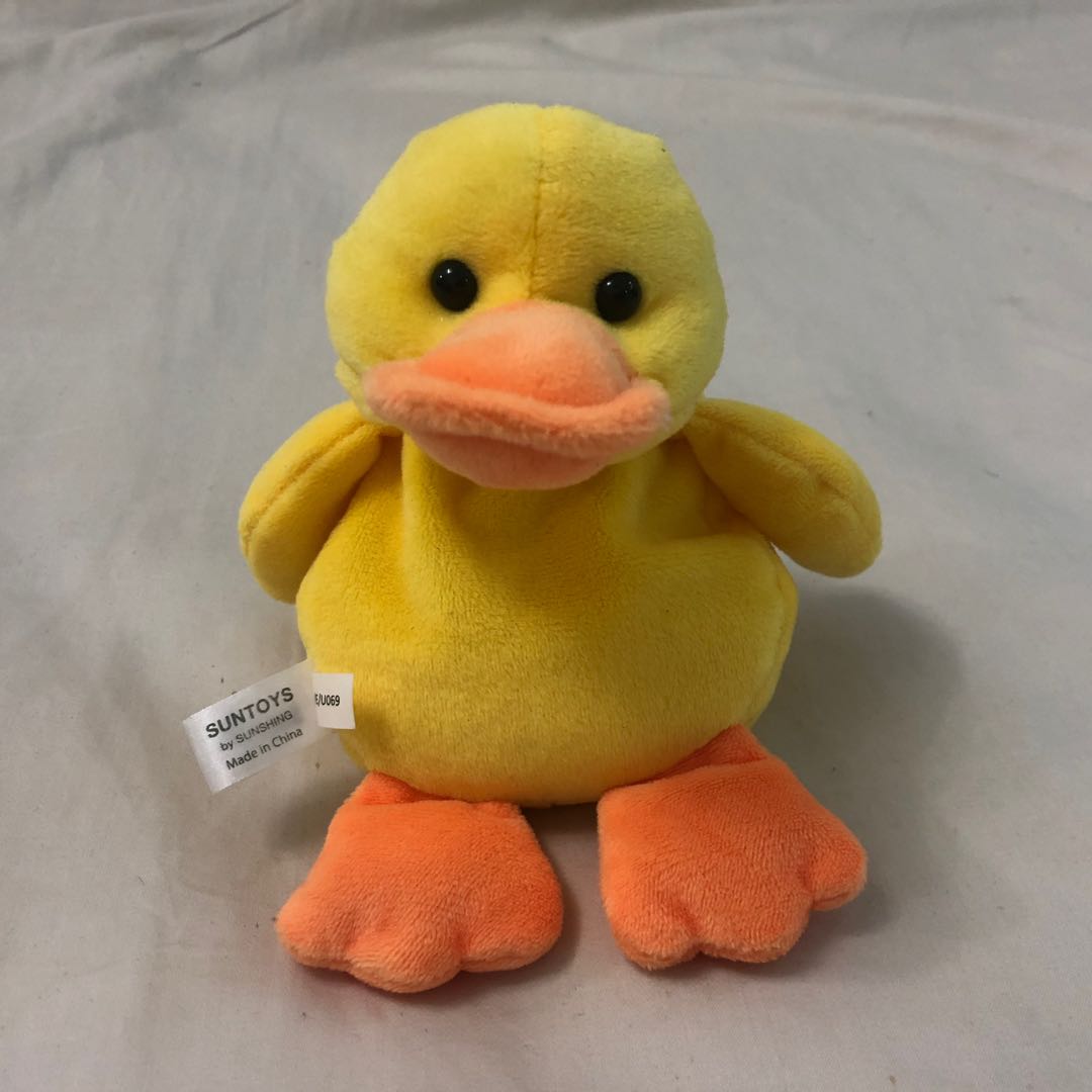 Yellow duck plush toy online
