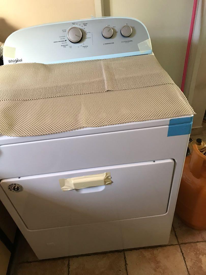 15kg Whirlpool gas dryer + gas tank (empty), TV & Home Appliances
