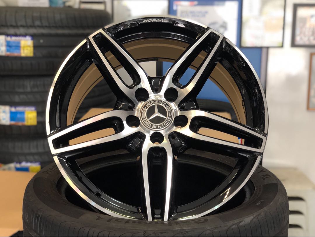18” Mercedes Design Rims, Car Accessories, Tyres & Rims on Carousell
