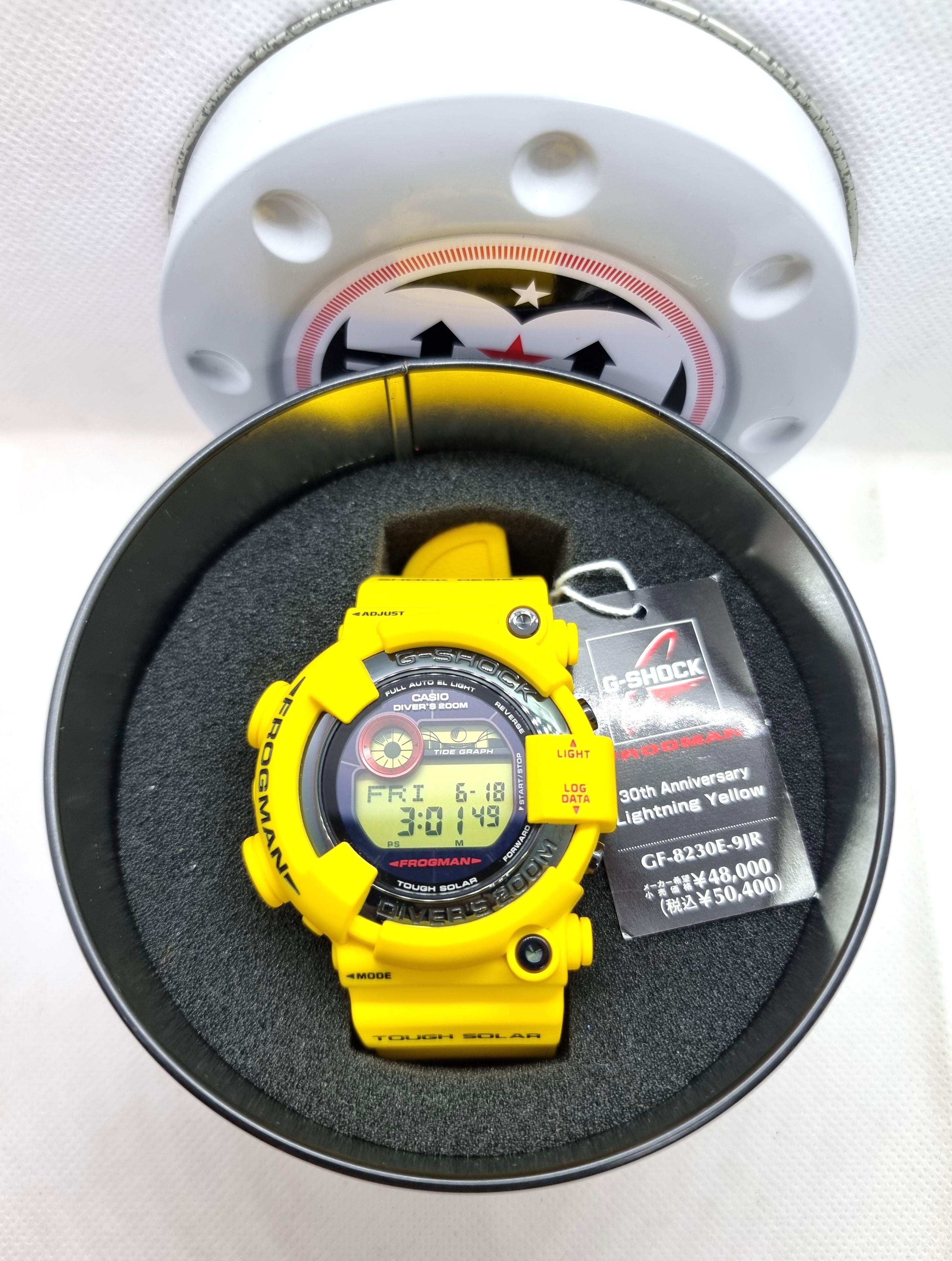 g shock frogman 30th anniversary yellow